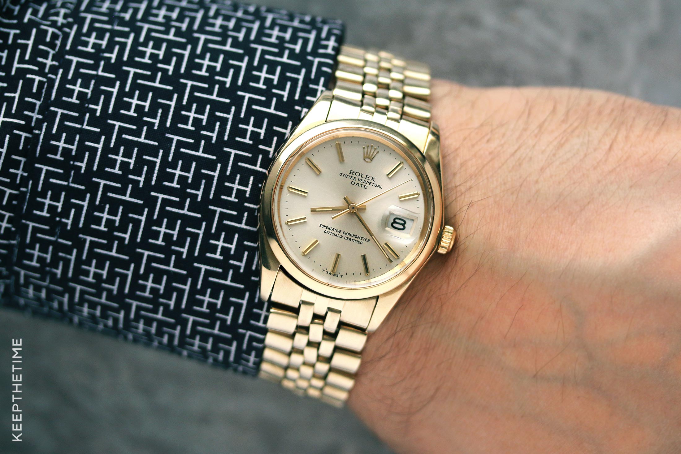 rolex with gold