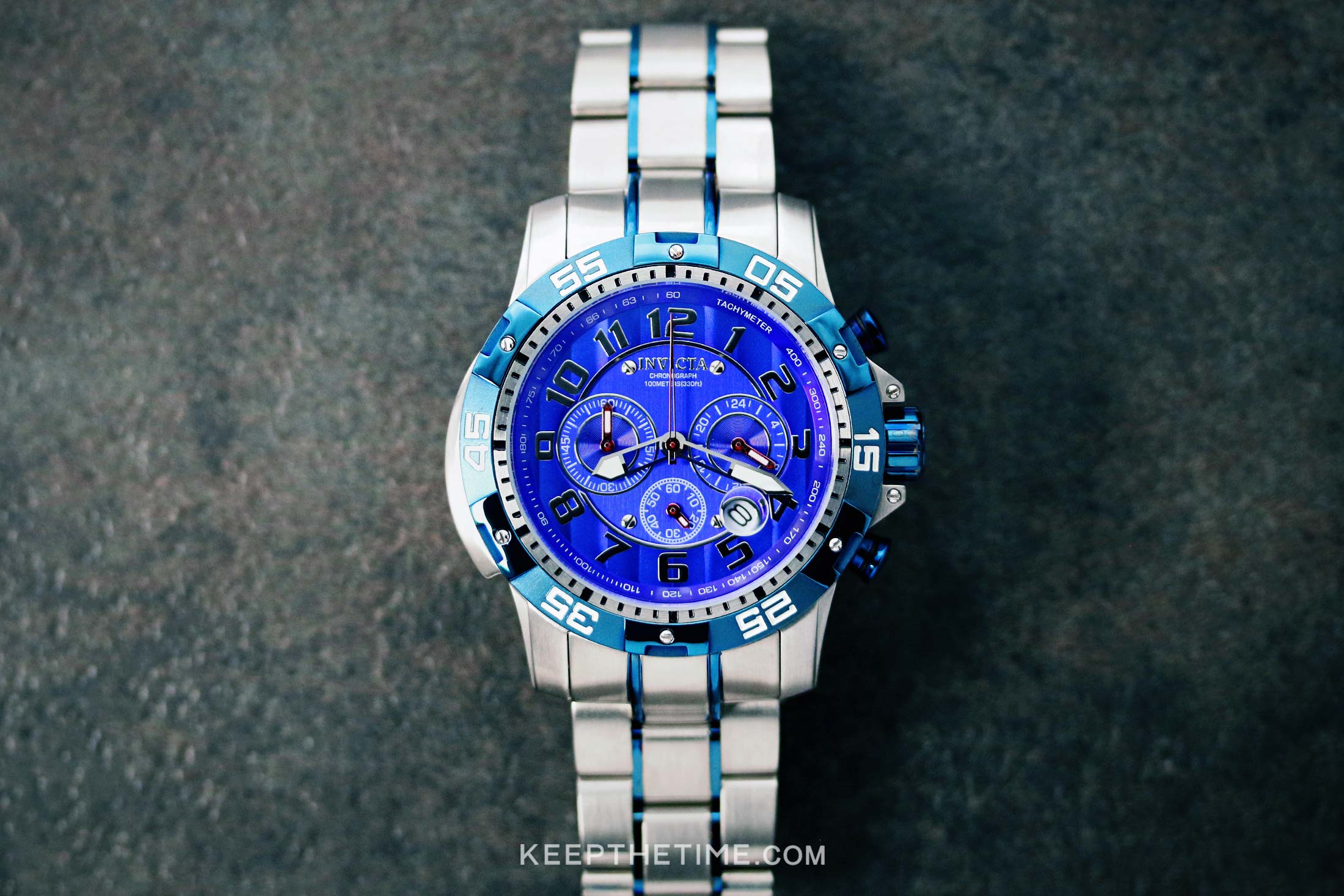 Invicta 7194 Signature Blue Dial Chronograph Watch Keepthetime Com
