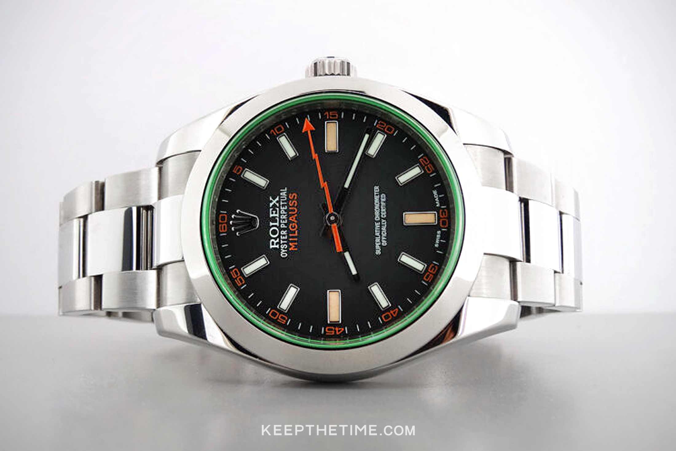 Rolex Milgauss Green Crystal 116400GV 