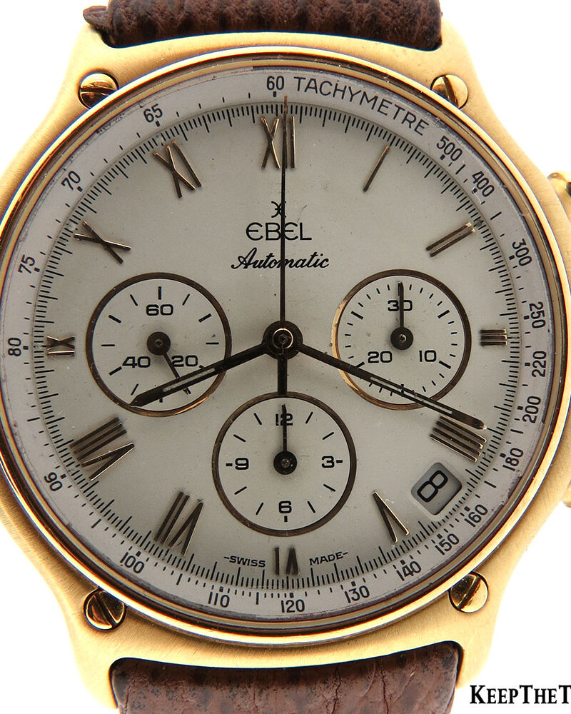 Ebel 1911 Zenith El Primero18K Gold Chronograph - KeepTheTime Watches