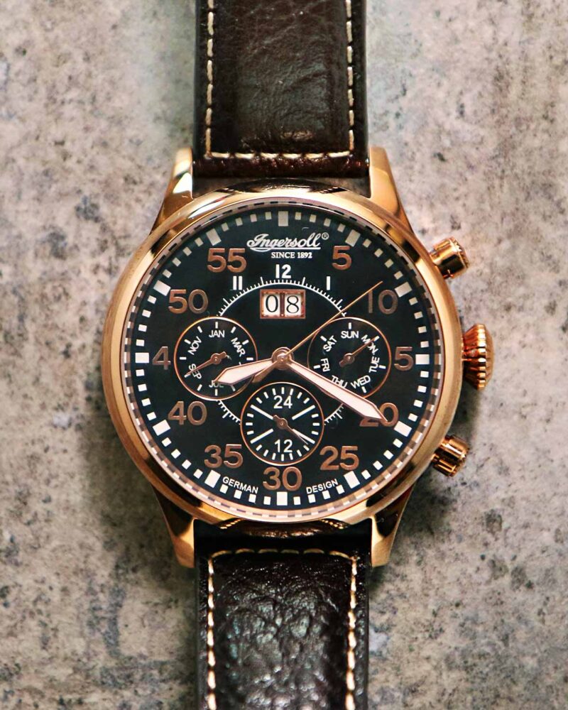 Ingersoll Monticello Rose Gold Automatic Watch - IN1824RBK