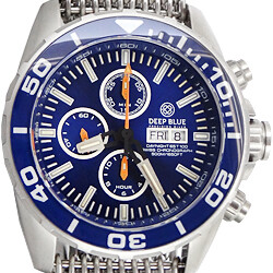 Deep Blue Daynight 65 T-100 Tritium Chronograph - KeepTheTime Watches