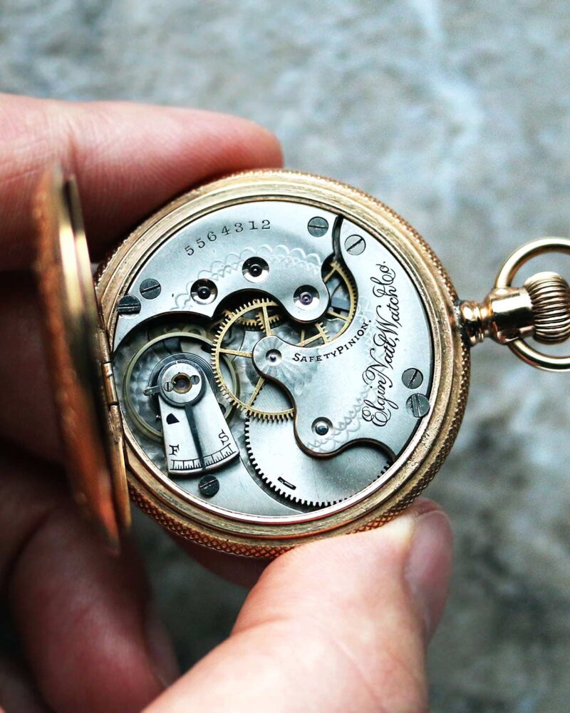 1895 Elgin Ladies 14K Pocket Watch - KeepTheTime Watches