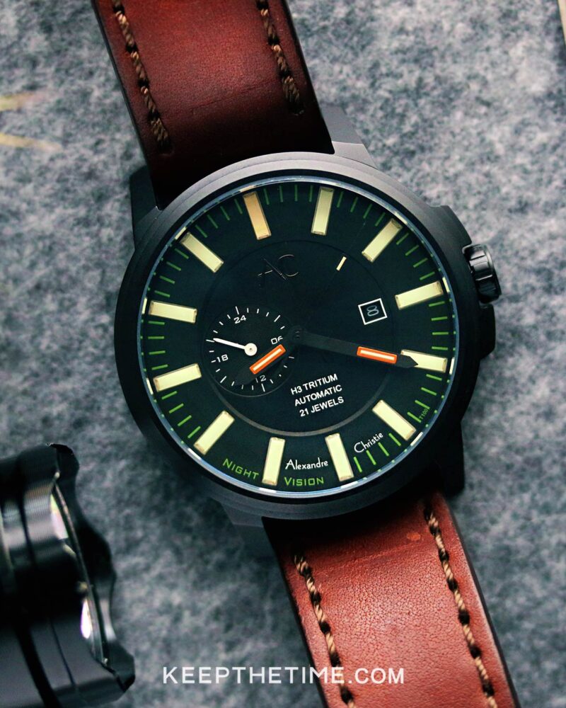 Alexandre Christie Night Vision AC 9202 Tritium Automatic Watch