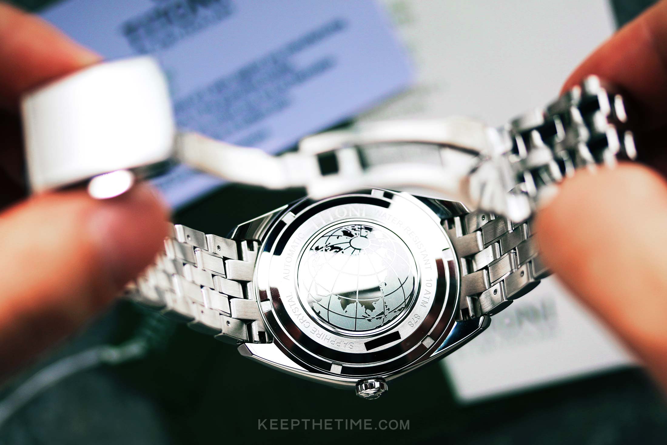 Titoni Cosmo Automatic Blue Dial Watch - 878 S-612 | KeepTheTime