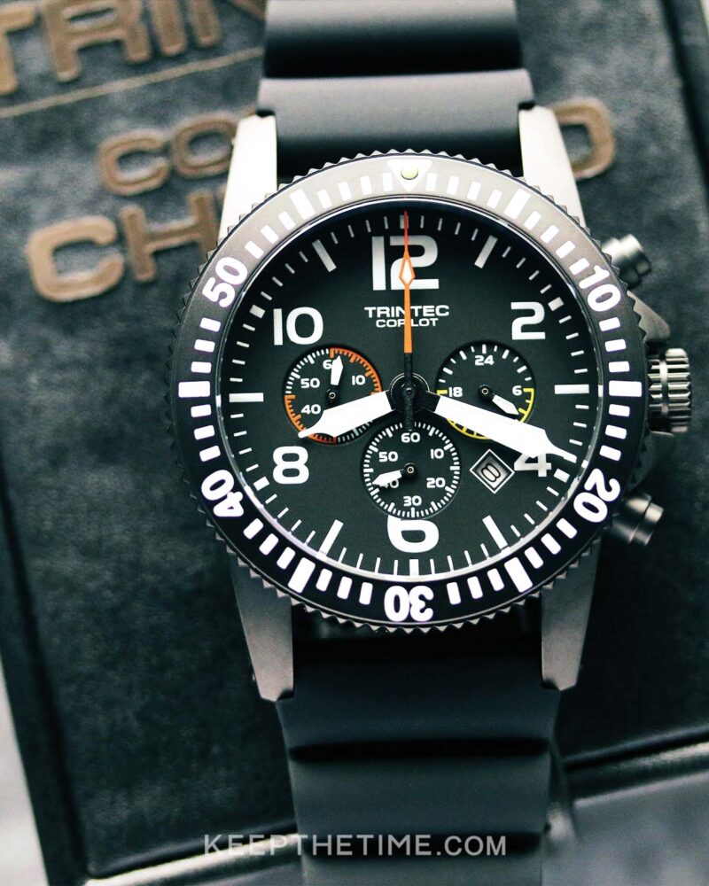 Trintec CoPilot PVD Flieger Chronograph Pilots Watch | KeepTheTime