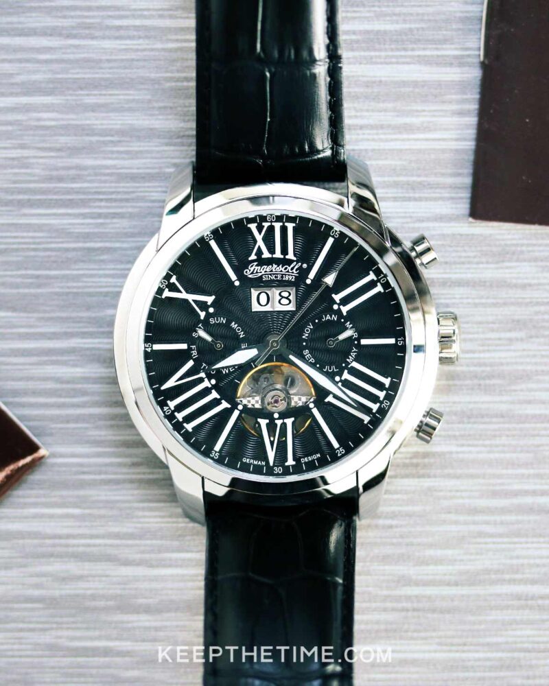 Ingersoll Nashville IN1815BK Open Balance Wheel Dress Watch