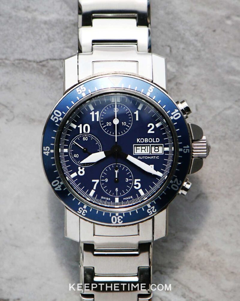 Kobold Blue Phantom Chronograph Tool Watch with ETA 7750 | KeepTheTime