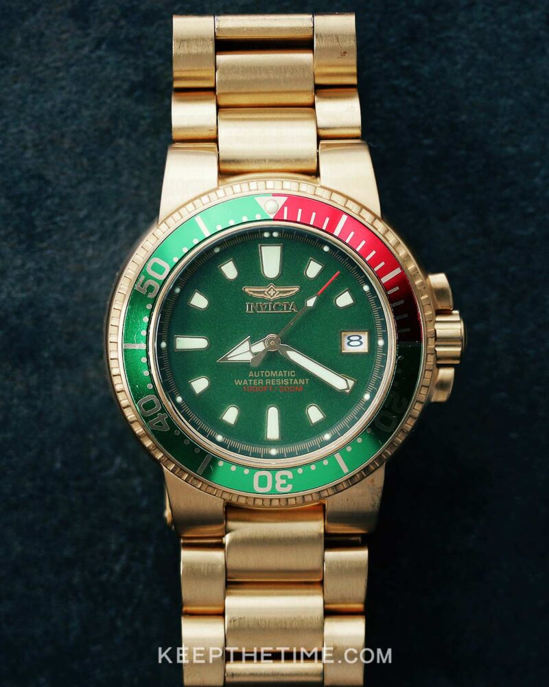 (No 0901-5) ANIMATO 27インチ グリーン Invicta 6931 Automatic Scuba Diver's Green Dial Watch | KeepTheTime