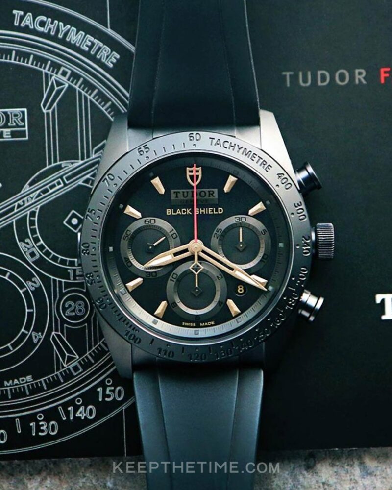 Tudor 42000CN Black Shield Fastrider Chronograph | KeepTheTime
