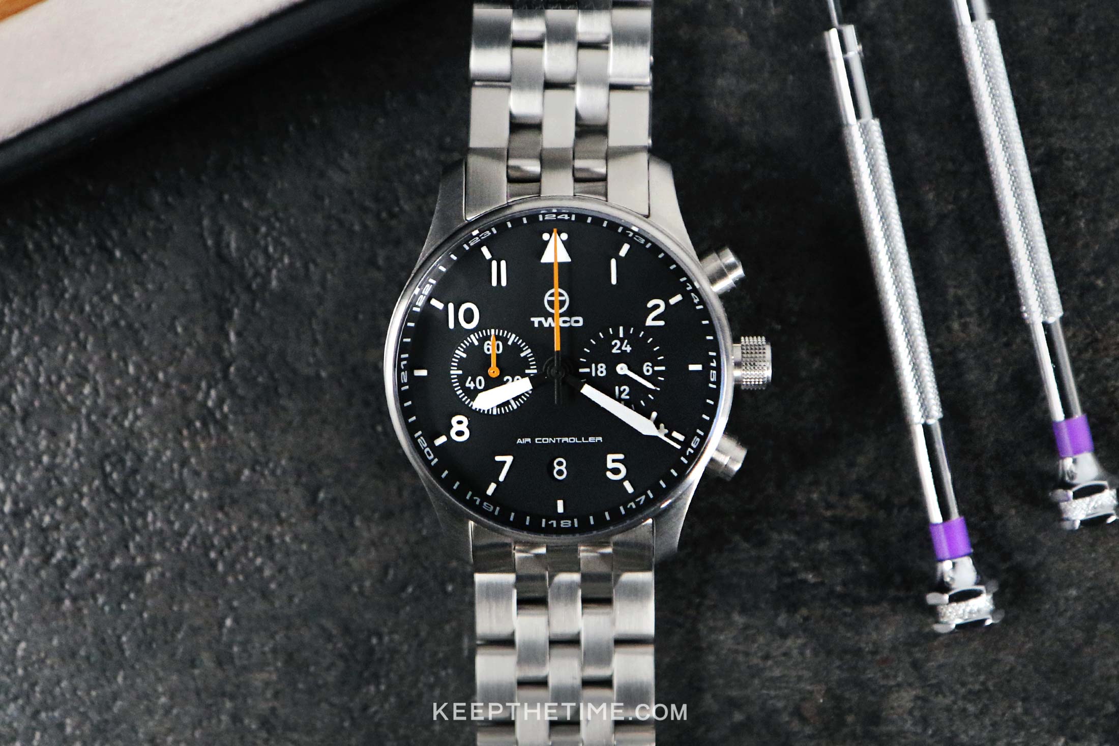 TWCO Air Controller Chronograph Tool Watch - KeepTheTime Watches