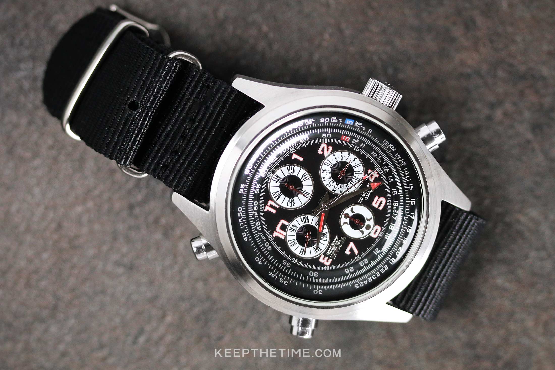 Invicta Triple Date Pilot Watch 3063 - KeepTheTime Watches