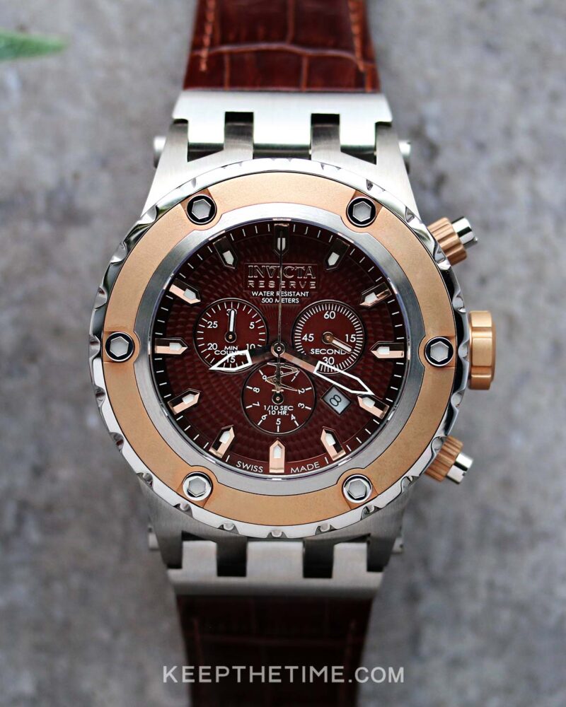Invicta 10083 Reserve Specialty Brown Guilloche Dial Watch