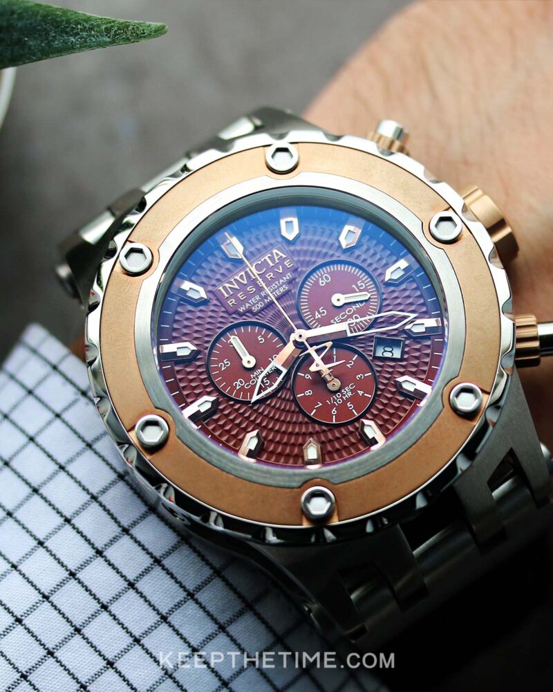 Invicta 10083 Reserve Specialty Brown Guilloche Dial Watch