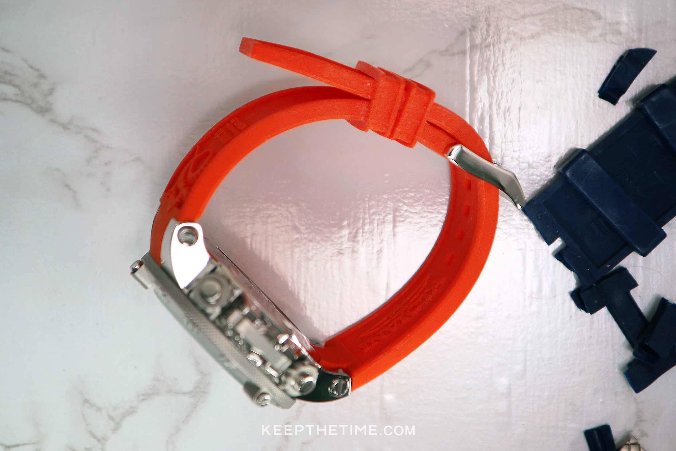 Cinturino Sector Cinturino In Silicone/Gomma Nero Per Orologio Invicta Subaqua Noma III 28mm - Include Perni - Ewatchparts Cinturino Silicone Invicta Subaqua Noma - Foto 9