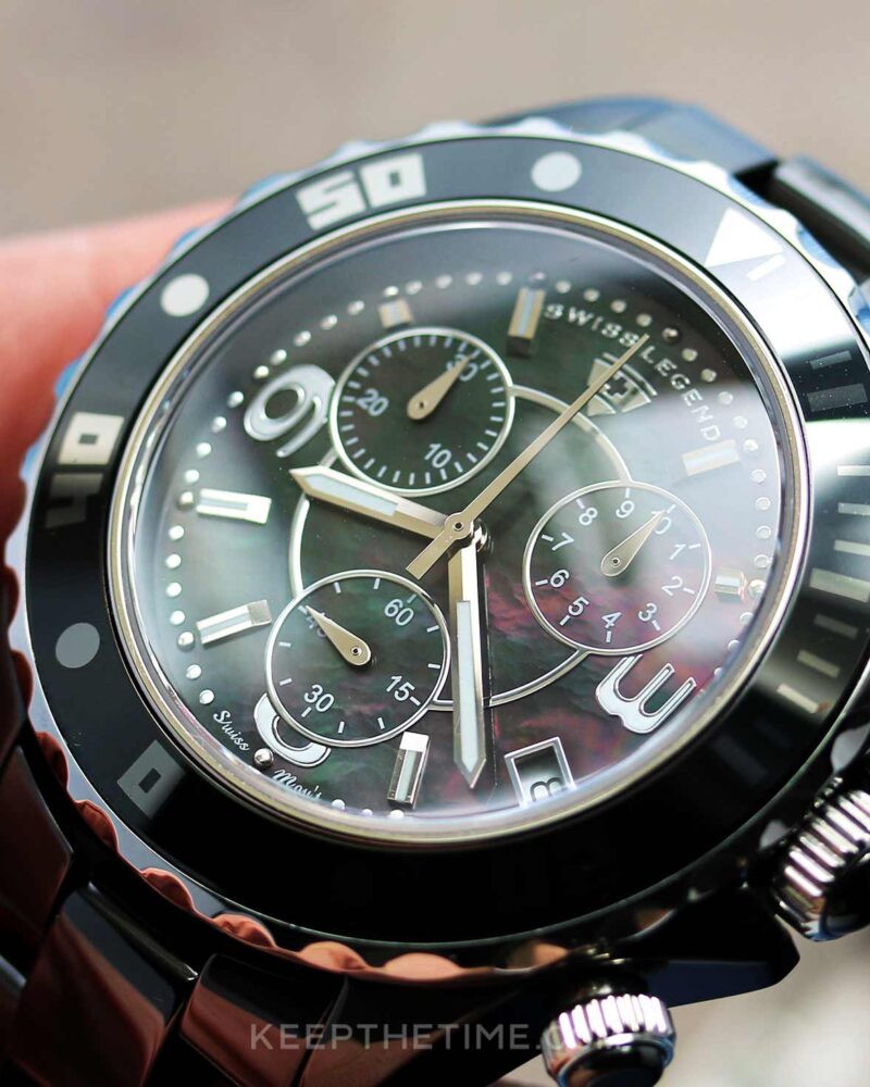 Swiss Legend Karamica MOP Chronograph - KeepTheTime Watches