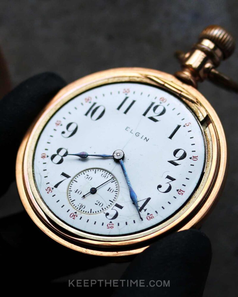 1915 Elgin Pocket Watch Grade 313 - KeepTheTime Watches