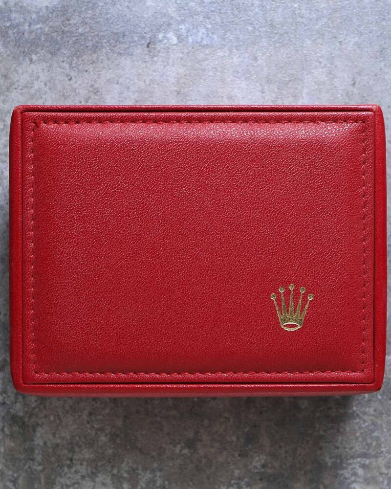 Vintage Red Ladies Rolex Box 14.00.01 - KeepTheTime Watches