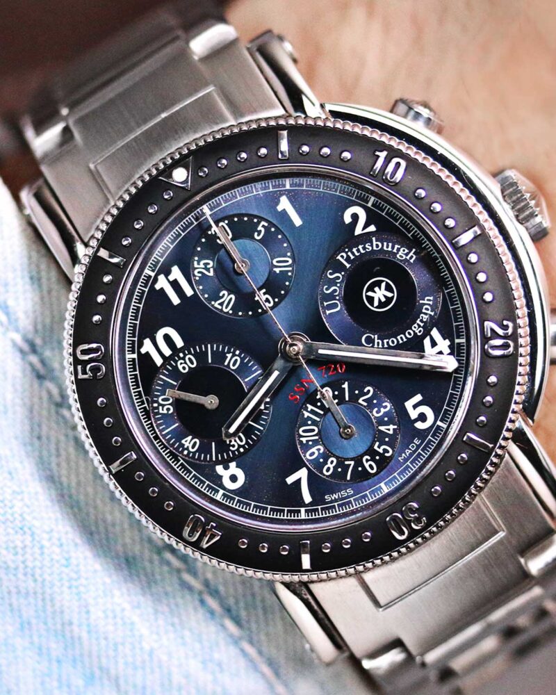 Kobold USS Pittsburgh Chrono RARE Limited Edition Arctic Blue