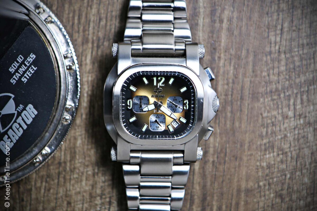 NWT Reactor Curie sport watch Reactor Valkyrie Silver Black Carbon Fiber Men main image 2