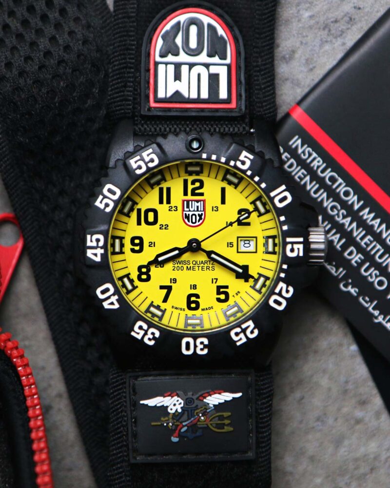 Luminox Navy Seal Yellow Dial Quartz Tool Watch Tritium Tubes
