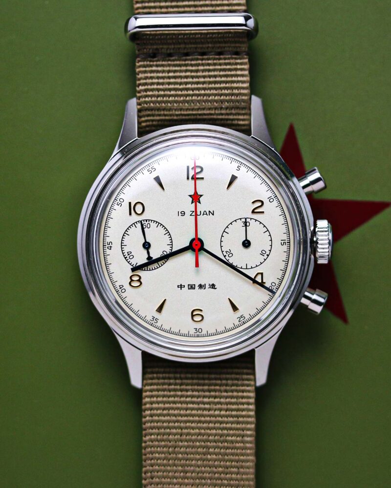Seagull 1963 “Red Star” Chronograph 19 ZUAN Bi-Compax Column Wheel