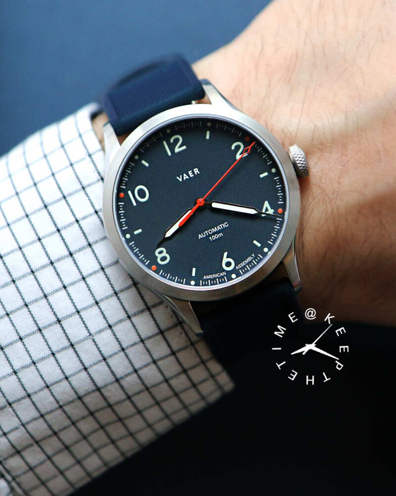 Vaer A5 Design Navy Automatic 40mm Miyota 9039 No Date Field Watch
