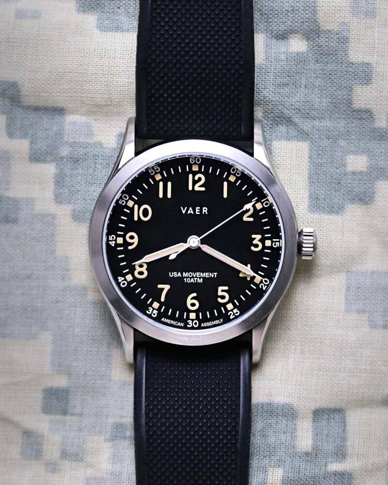 Vaer C3 Korean Field Watch Ameriquartz Movement No Date 3 Hander