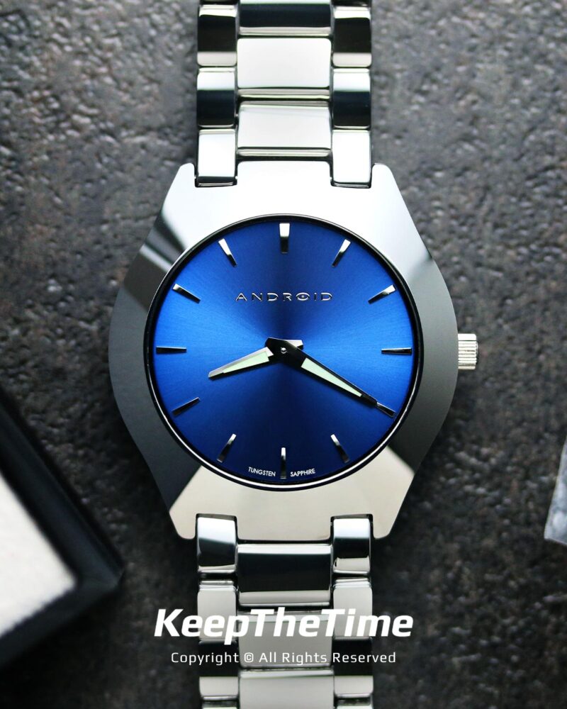 Android (Aragon) Infini Tungsten Swiss Quartz Watch Blue Dial AD566