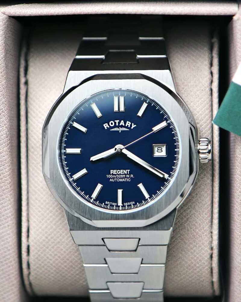 Rotary Regent Automatic Blue Dial Sport Dress Watch - KeepTheTime