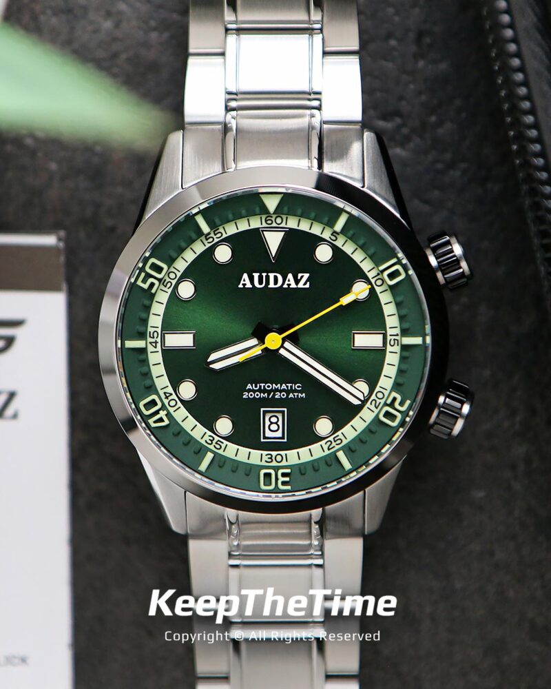 Aureliusページ Audaz Seafarer Diver Watch Green w/ Inner Bezel (USA Seller)