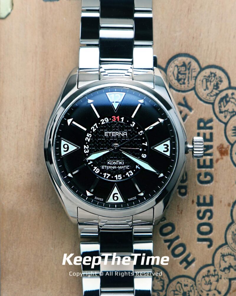凪*紗様 ETERNA エテルナ KONTIKI コンチキ 1100.47 クォ Eterna KonTiki Four-Hands Automatic Pointer Date Watch 1592