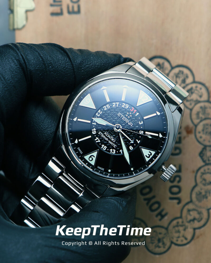 Eterna KonTiki Four-Hands Automatic Pointer Date Watch 1592
