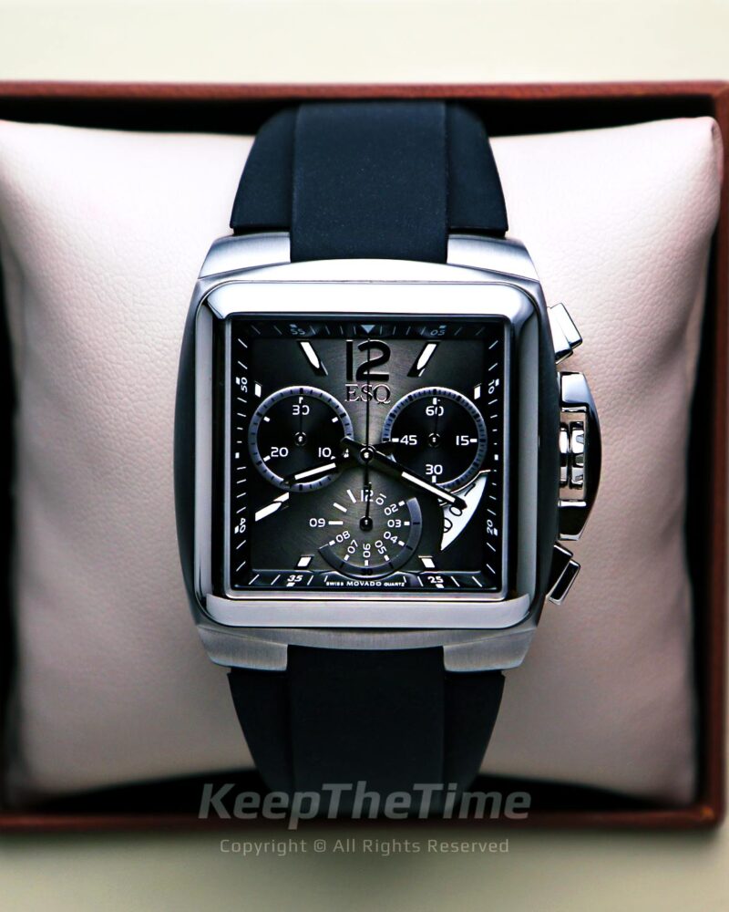 ESQ Movado Bracer Chronograph Watch 07301334 ES.04.1.14.5557