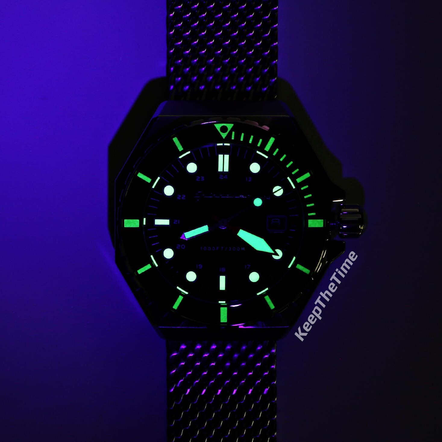Spinnaker Dumas Classic on Mesh Bracelet | KeepTheTime.com