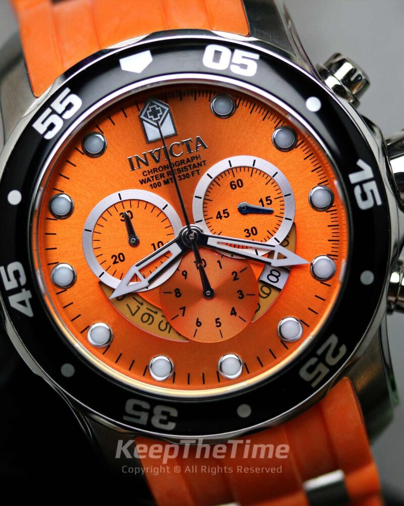 Invicta Pro Diver Orange Chronograph Watch | 6980
