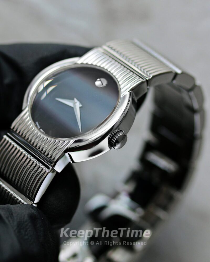 knee length dresses for ladies Movado Esperanza Ladies Dress Stainless Steel 0607051 – Monica Jewelers