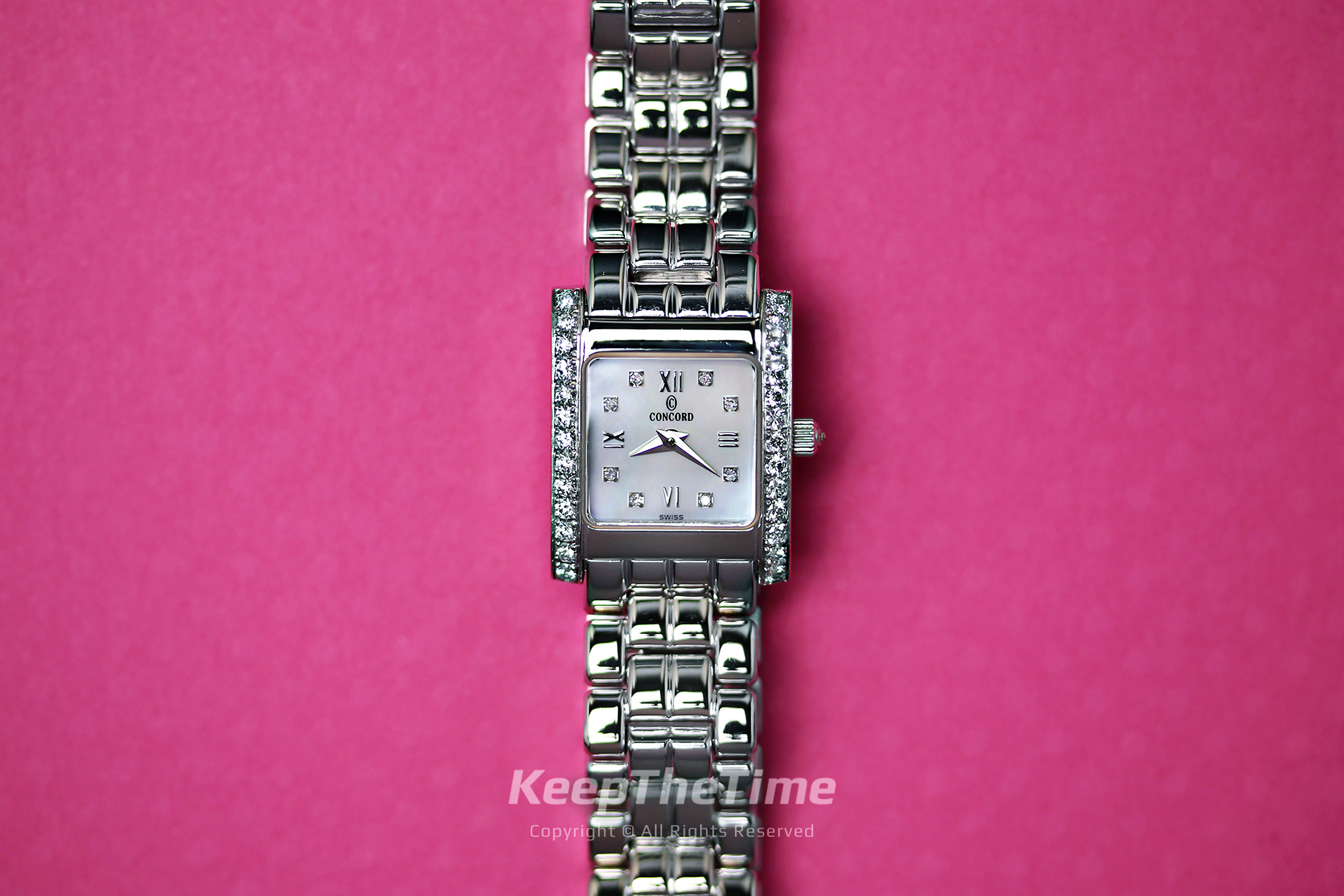 Ladies Concord La Tour 14K White Gold w/ Diamonds - KeepTheTime