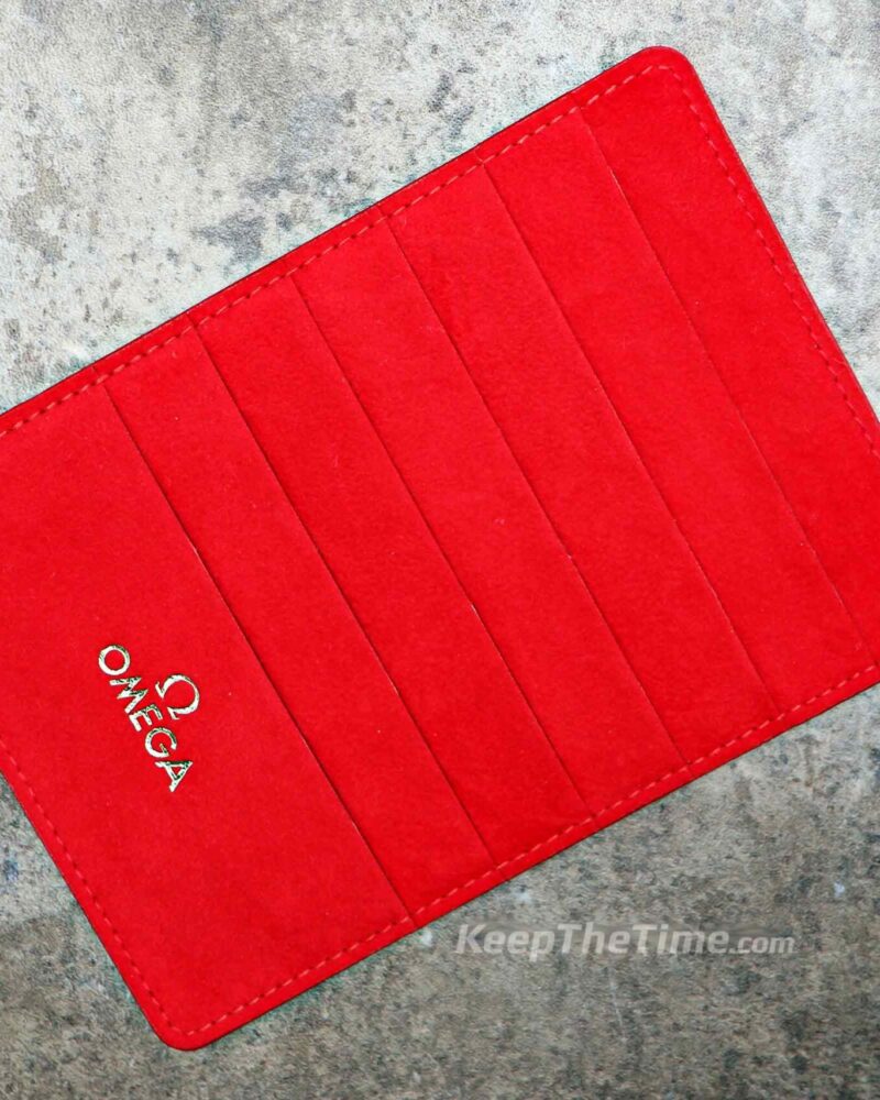 Omega Warranty Card Holder – Red for Ladies Watches - KeepTheTime