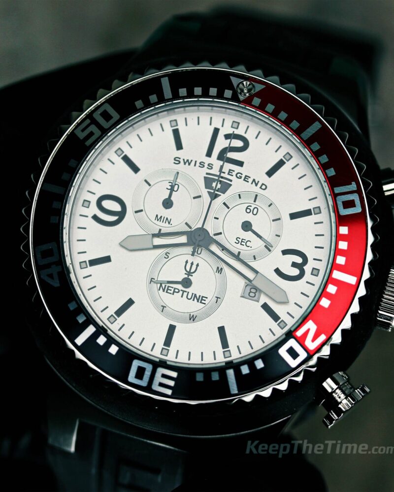 Swiss Legend White Neptune Sport Watch Swiss Legend Neptune Watch White & Gold Tone Screw Down  main image 2