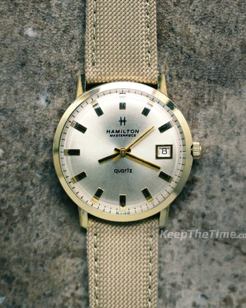 Hamilton Masterpiece Vintage Quartz 10K Gold Filled Dress Watch