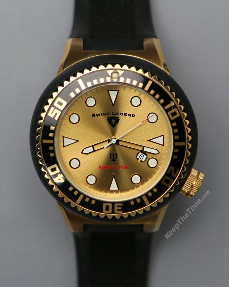 Swiss Legend Neptune Black/Gold - KeepTheTime Watches