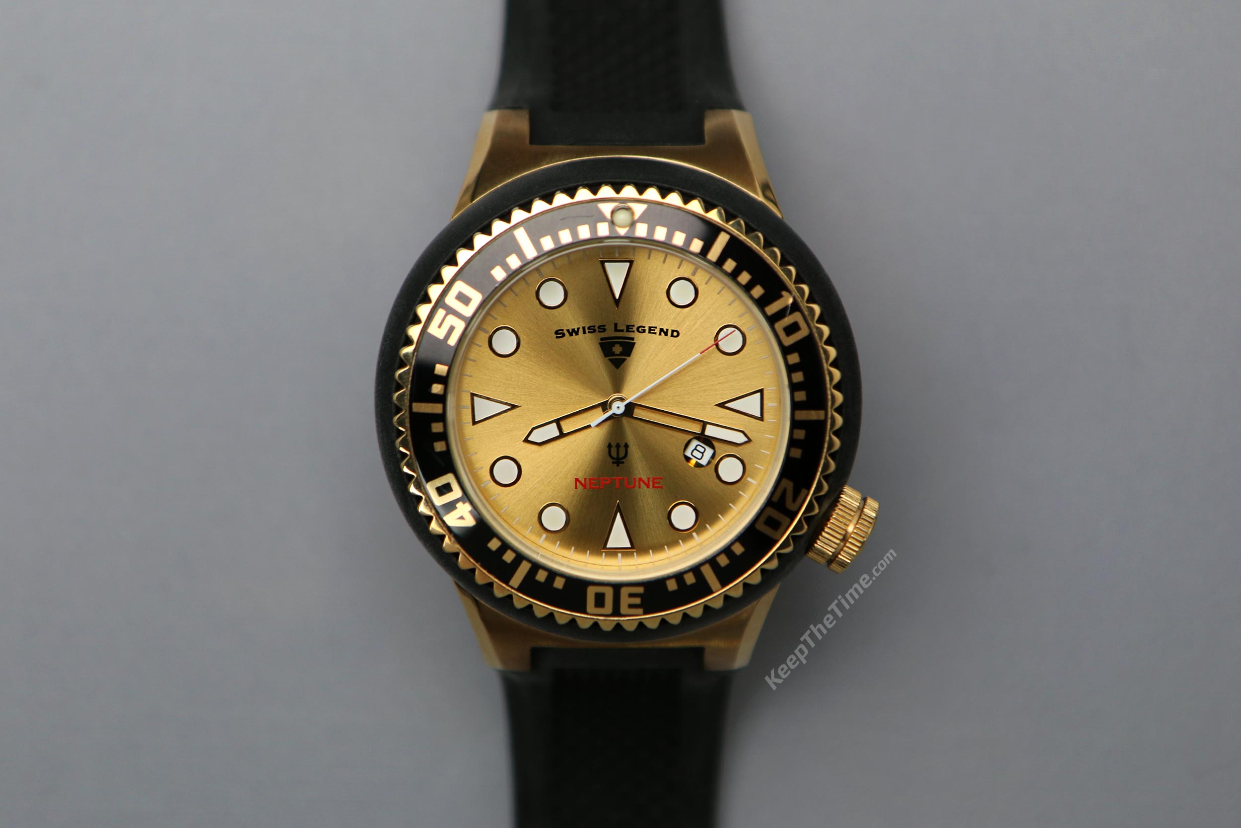 Swiss Legend Neptune Black/Gold - KeepTheTime Watches