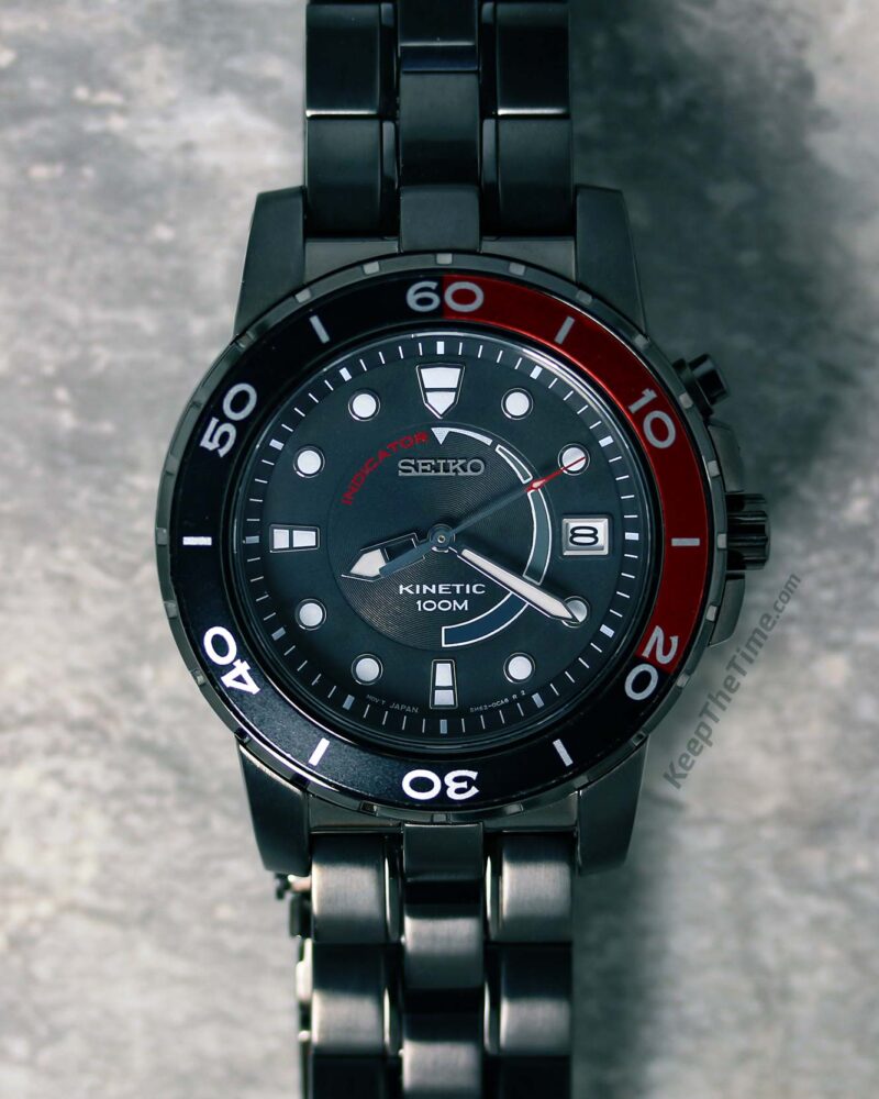 SEIKO Kinetic 腕時計 100m防水 Seiko Kinetic 100M Diver “Coke” Bezel SKA389 - KeepTheTime Watches