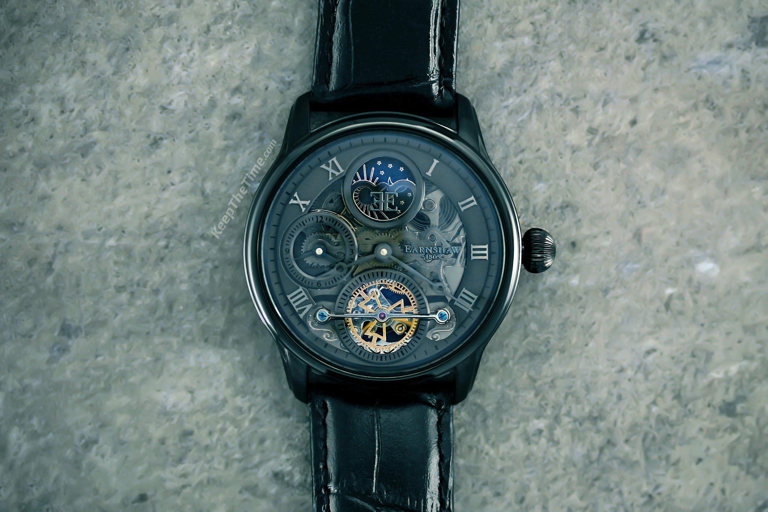 Thomas Earnshaw Longitude Shadow Stealth Black - KeepTheTime Watches