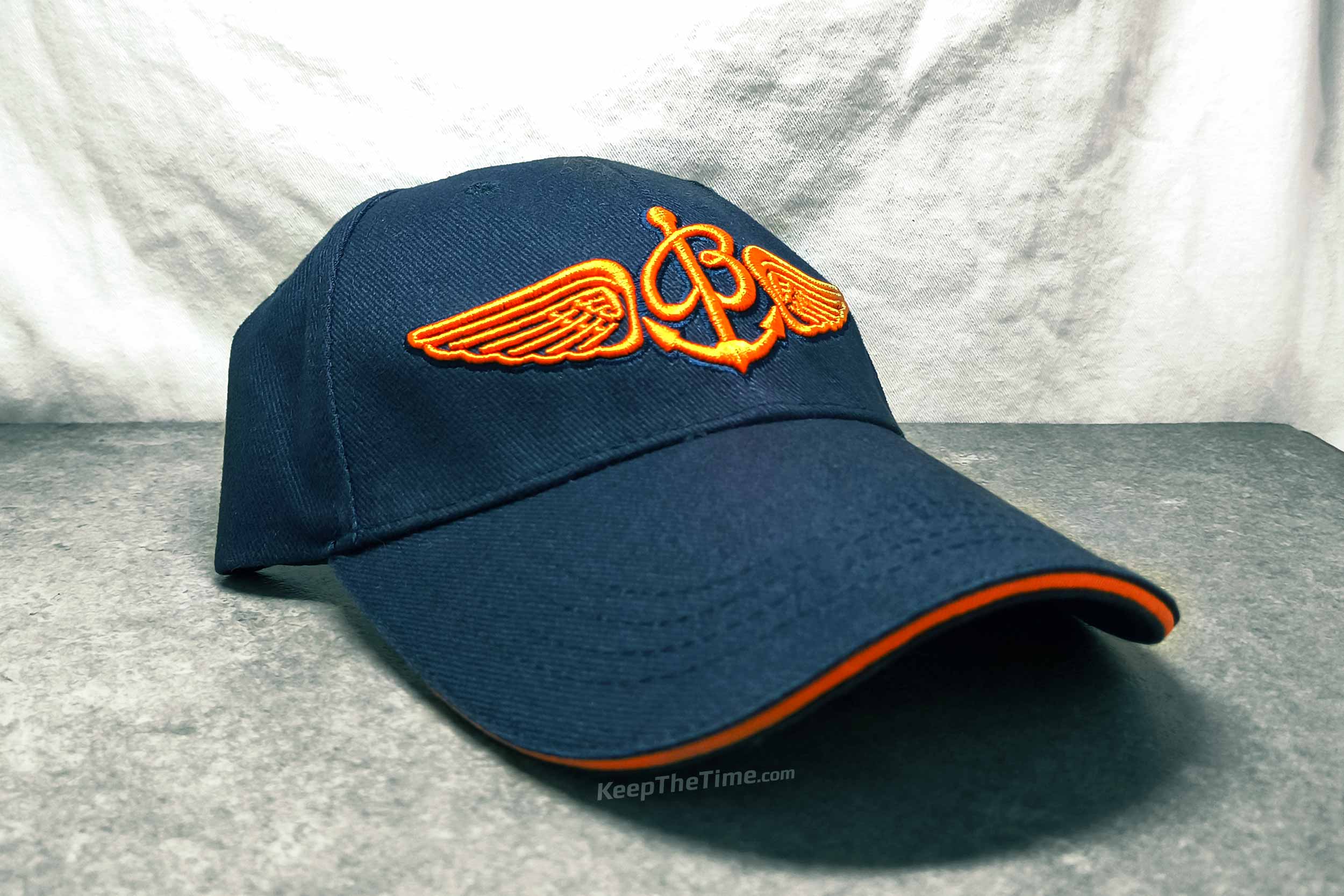 Breitling Watches Hat Blue/Orange 1884 Wings Anchor - KeepTheTime